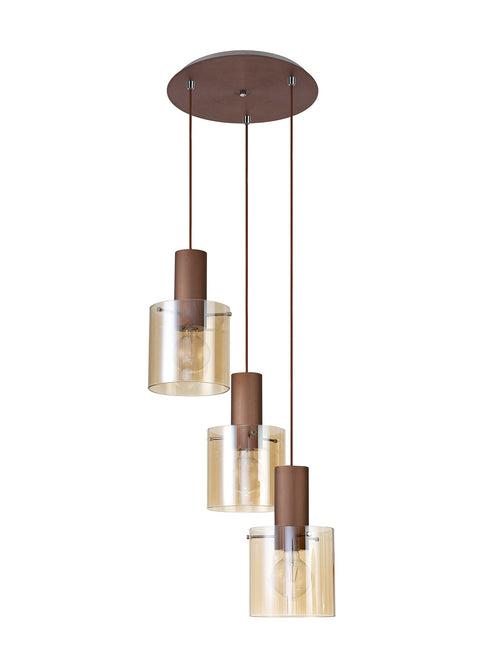 Brooks Round Pendant 3 Light